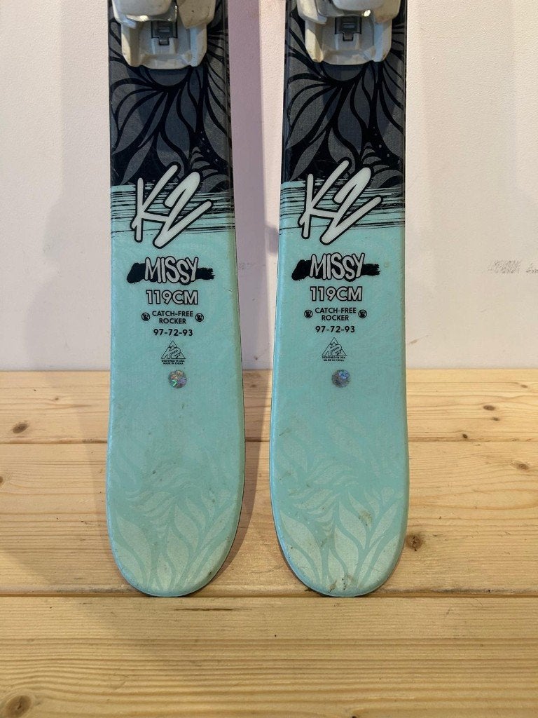 K2 Missy Junior Freestyle ski's 119 cm met Marker bindingen, Sport en Fitness, Overige merken, Gebruikt, 100 tot 140 cm, Ophalen of Verzenden