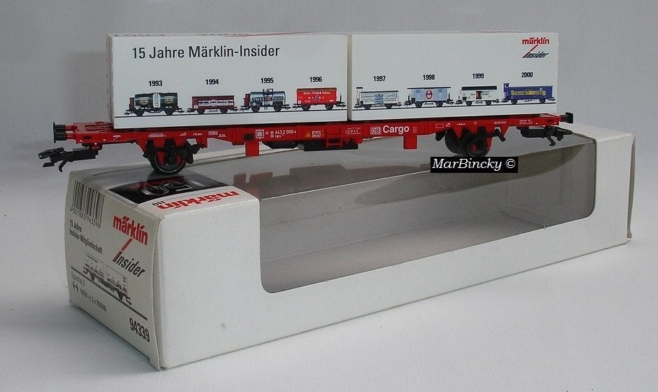 Märklin 94339 DB Cargo 15 jaar Insider lidmaatschap wagen !, Wisselstroom, Ophalen of Verzenden, Märklin, Nieuw