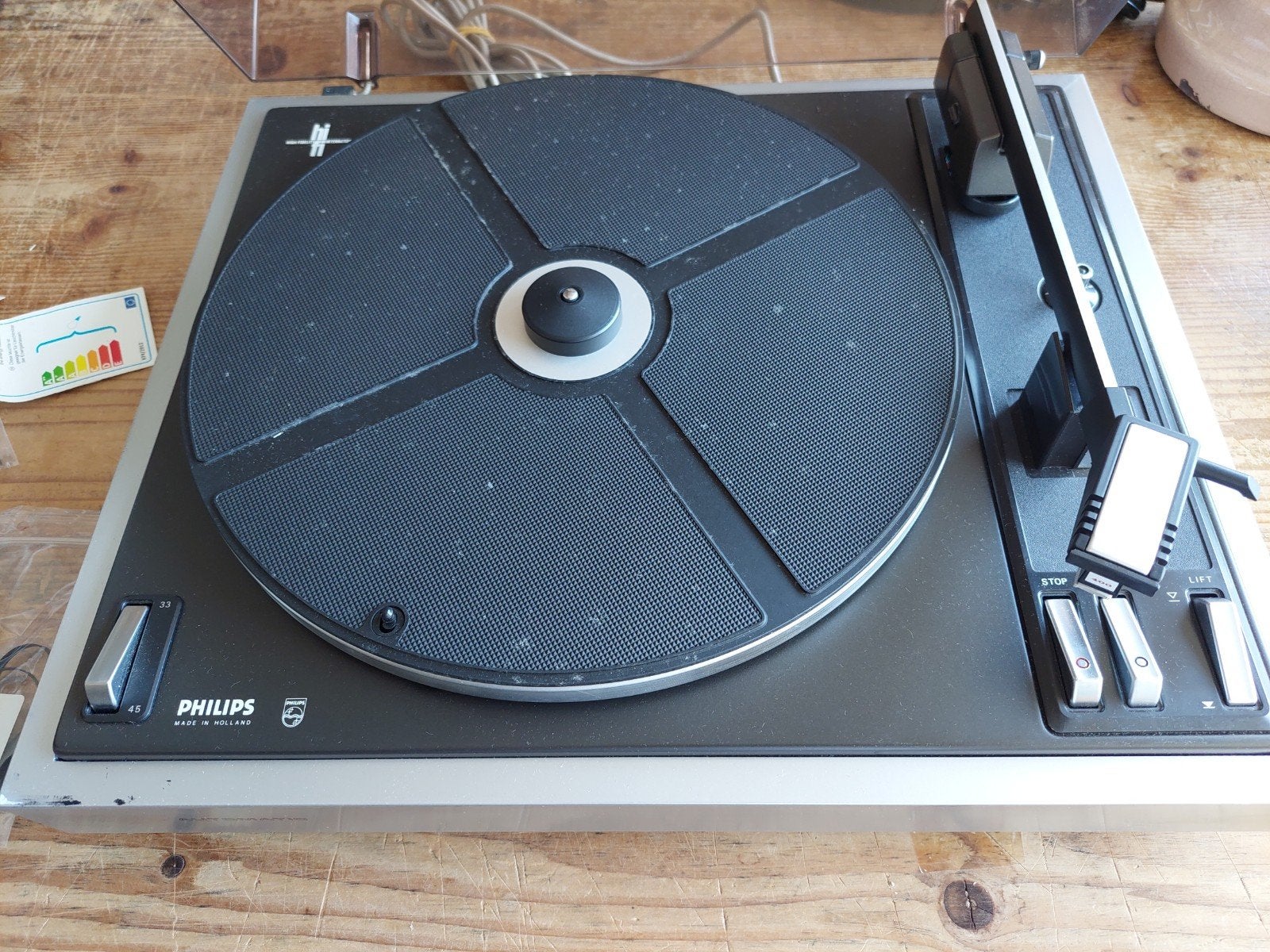 Philips 418 Automatische Platenspeler - Vintage Audio, Ophalen, Philips, Automatisch, Platenspeler