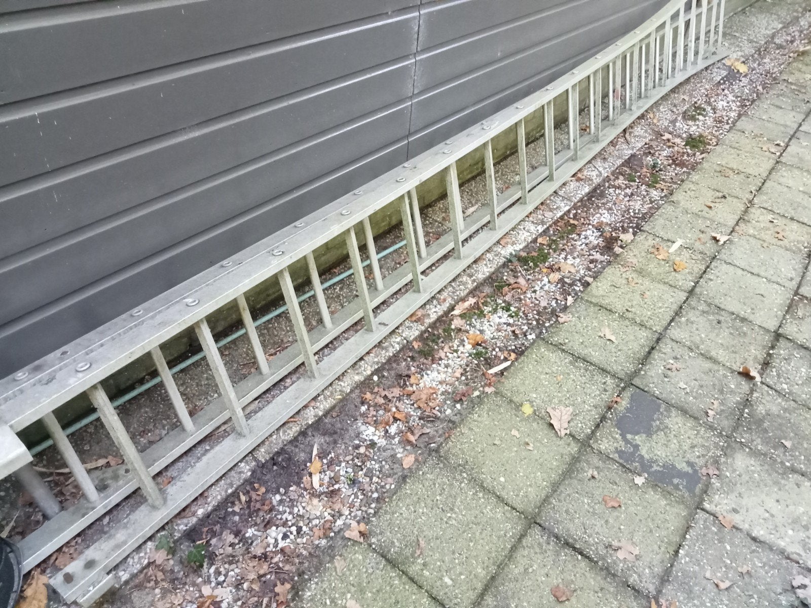 aluminium schuifladder 2x20 sport  totale lengte 2x 530 cm
