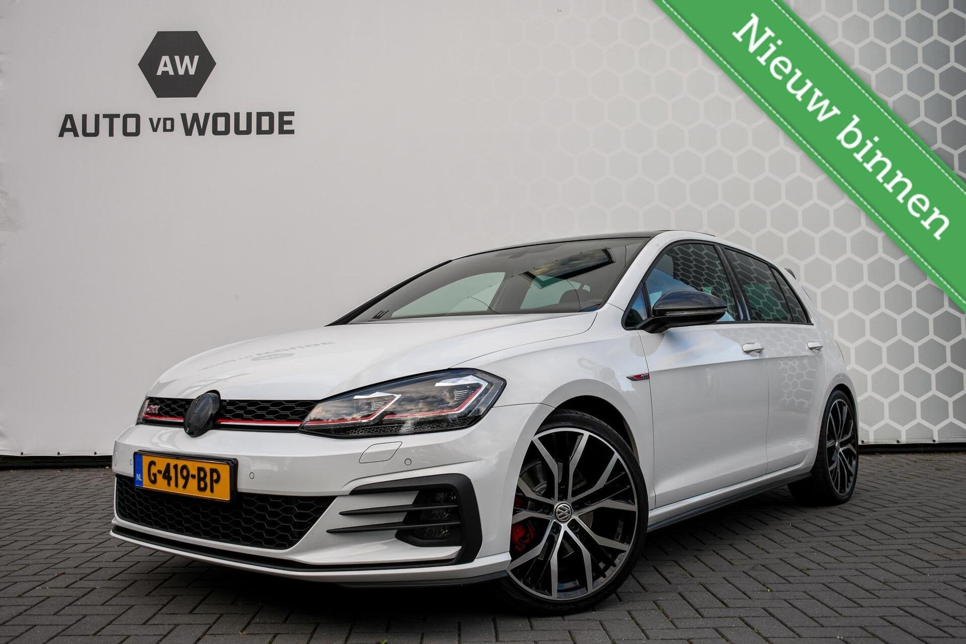 Volkswagen Golf 2.0 TSI GTI Performance Panoramadak DSG Leer, Auto's, Volkswagen, Gebruikt, 4 cilinders, Wit, Leder