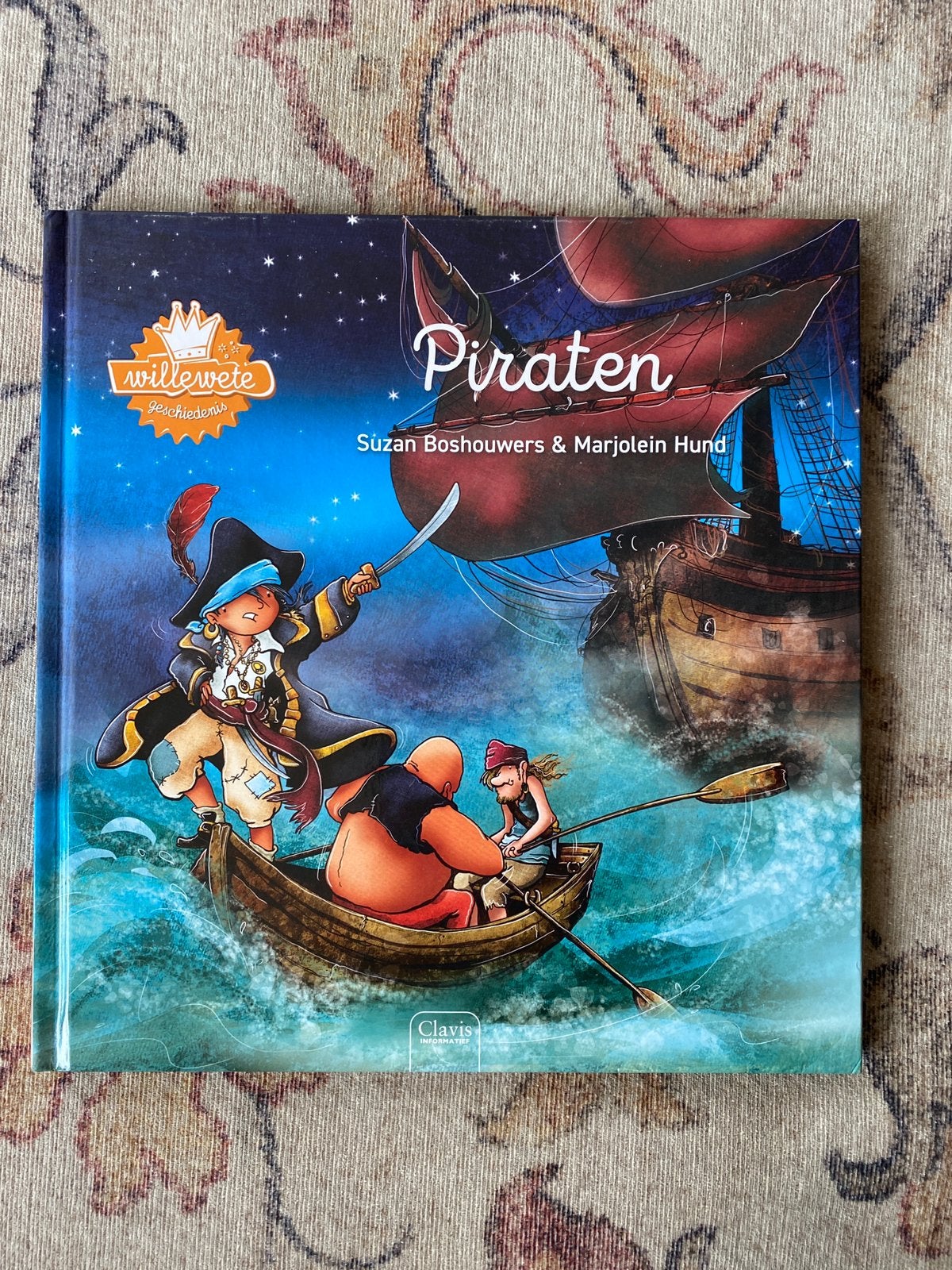 Willewete serie Piraten. Clavis uitgeverij, Suzan Boshouwers, Boeken, Ophalen of Verzenden, Zo goed als nieuw, Fictie algemeen