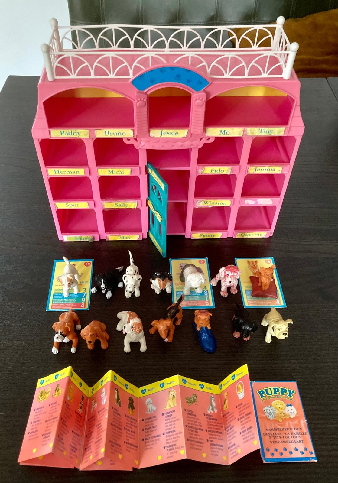 Vintage1994 Puppy in my Pocket dierenpension met 14 hondjes., Ophalen of Verzenden, Gebruikt