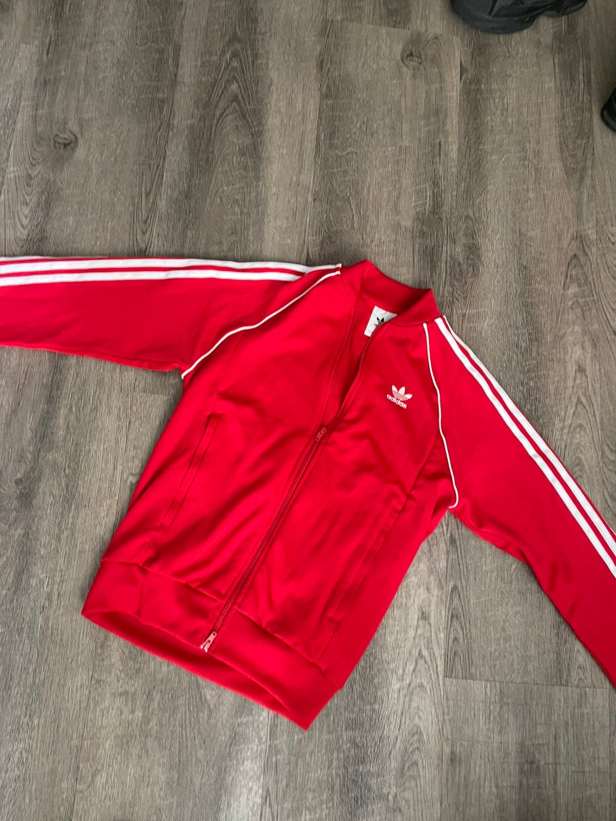 Rood Adidas vest maat S, Ophalen of Verzenden, Zo goed als nieuw, Maat 46 (S) of kleiner, Rood