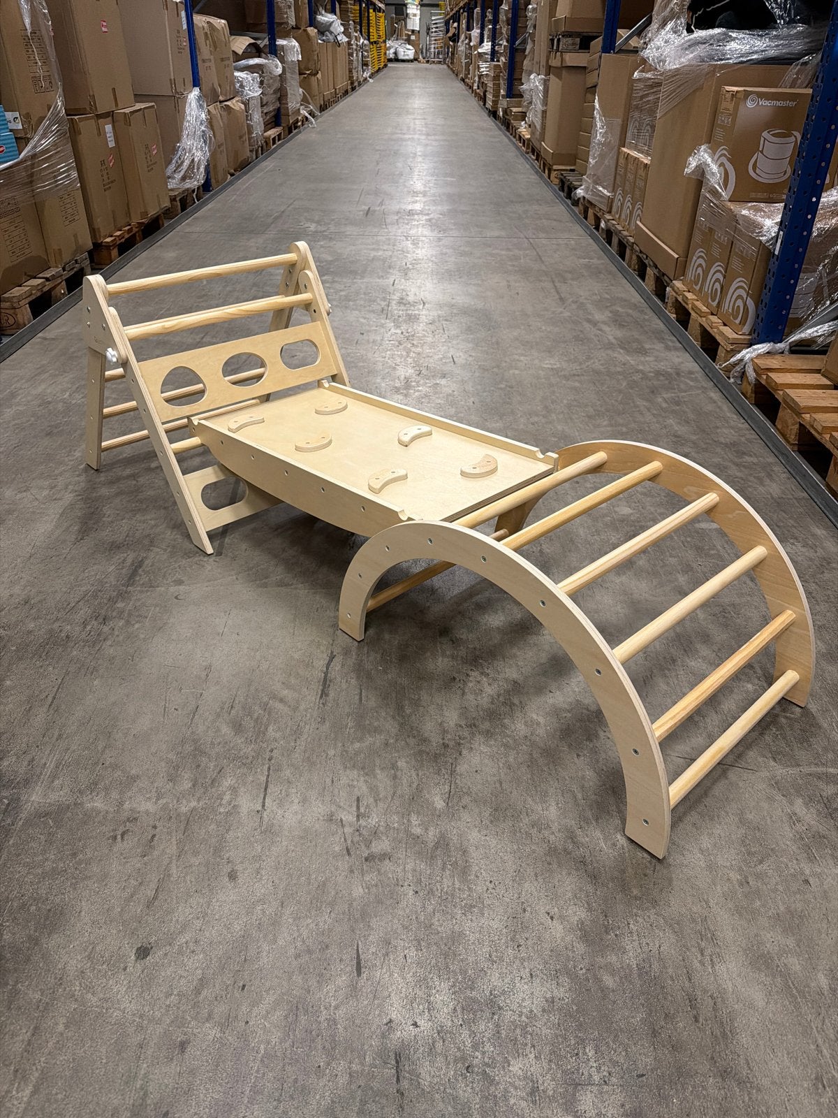 Houten Klimrek / Klimset met kussen, Kinderen en Baby's, Speelgoed | Houten speelgoed, Ophalen, Zo goed als nieuw, Overige typen