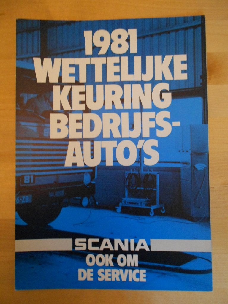 Scania APK Brochure 1981, Ophalen of Verzenden, Zo goed als nieuw, Overige merken, Scania