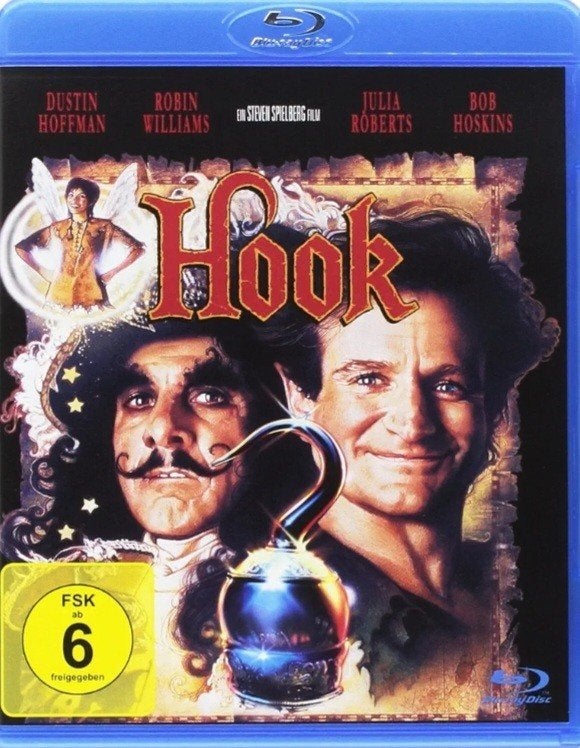 Hook Blu-ray - met Robin Williams,Engels dts hd master audio, Nederlands, Ophalen of Verzenden, Engels, Tekenfilms en Animatie