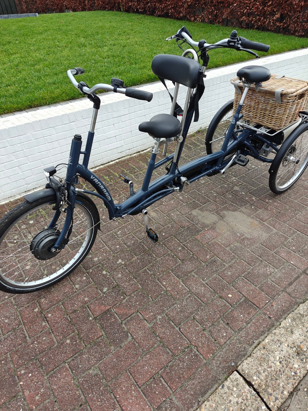 Van Raam Twinny Plus met besturing achter, Ophalen