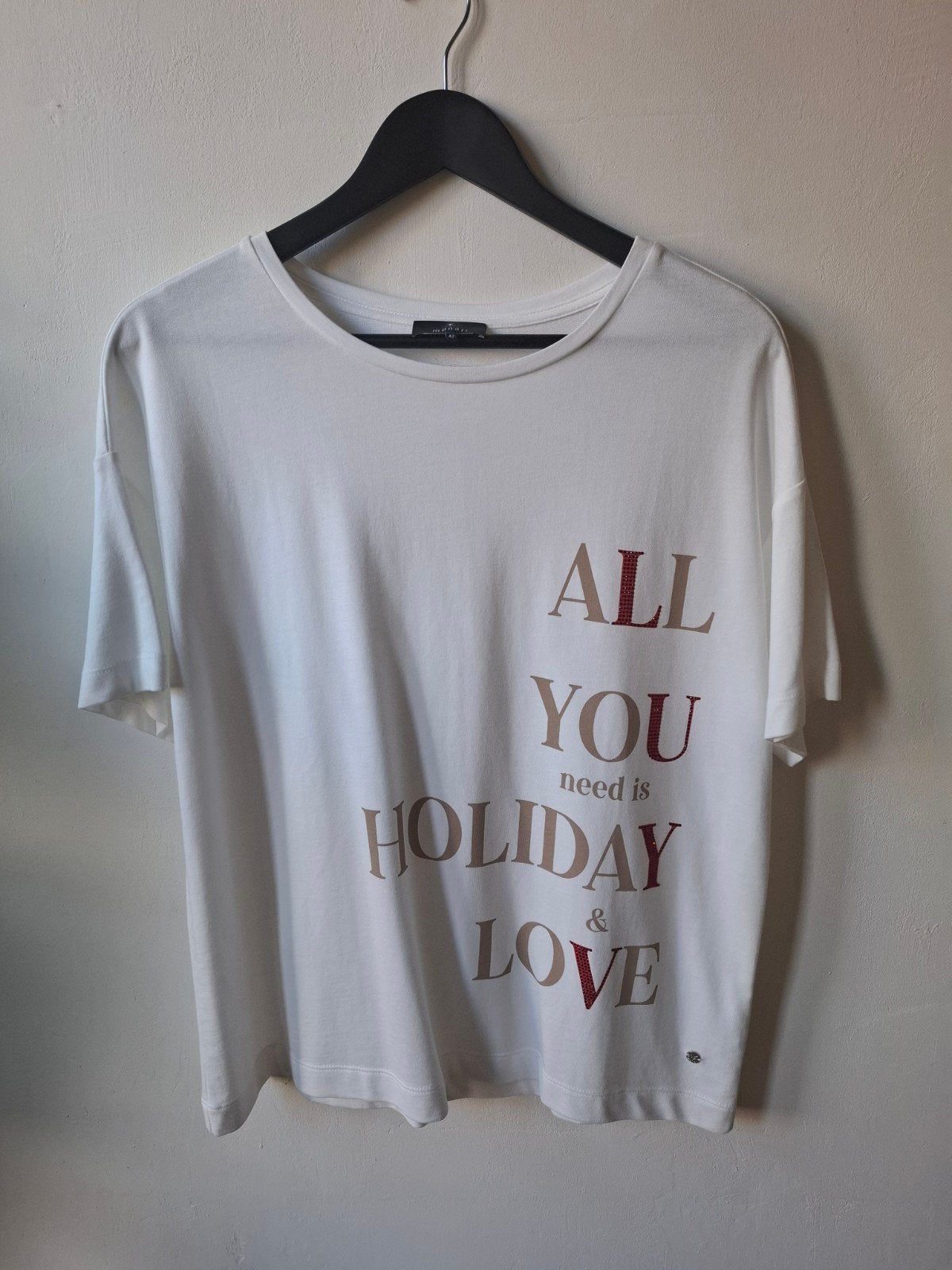 Monari luxe t -shirt maat: 42/44 nieuw zonder kaartjes.., Monari, Maat 42/44 (L), Nieuw, Ophalen of Verzenden