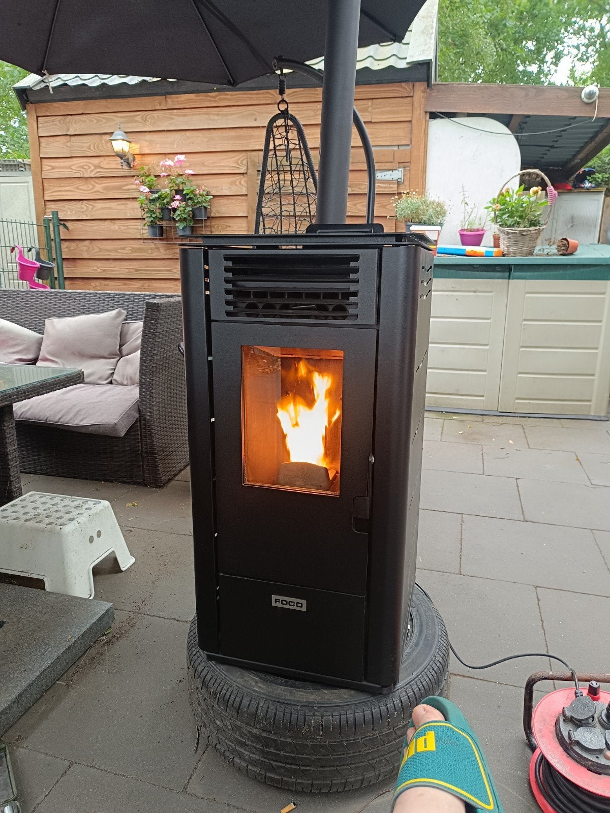Pelletkachel 6.5 kW - Nagekeken, schoongemaakt en getest, Huis en Inrichting, Kachels, Ophalen, Zo goed als nieuw