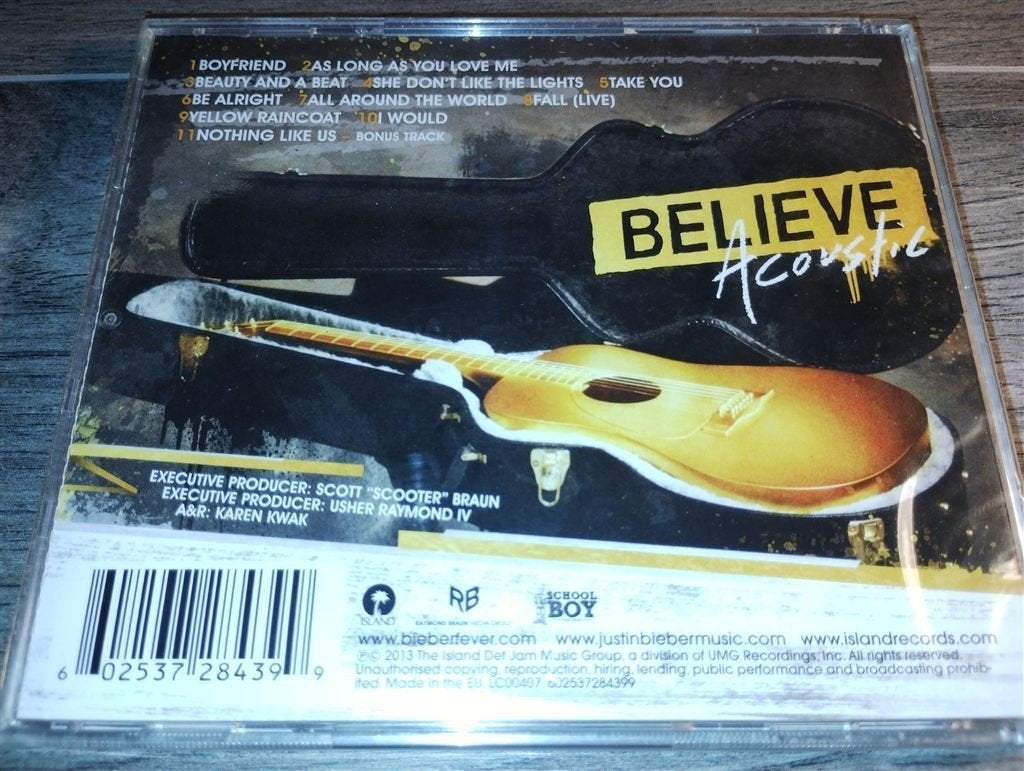 Justin Bieber - Believe [Acoustic] NIEUW, Cd's en Dvd's, Ophalen of Verzenden, Gebruikt