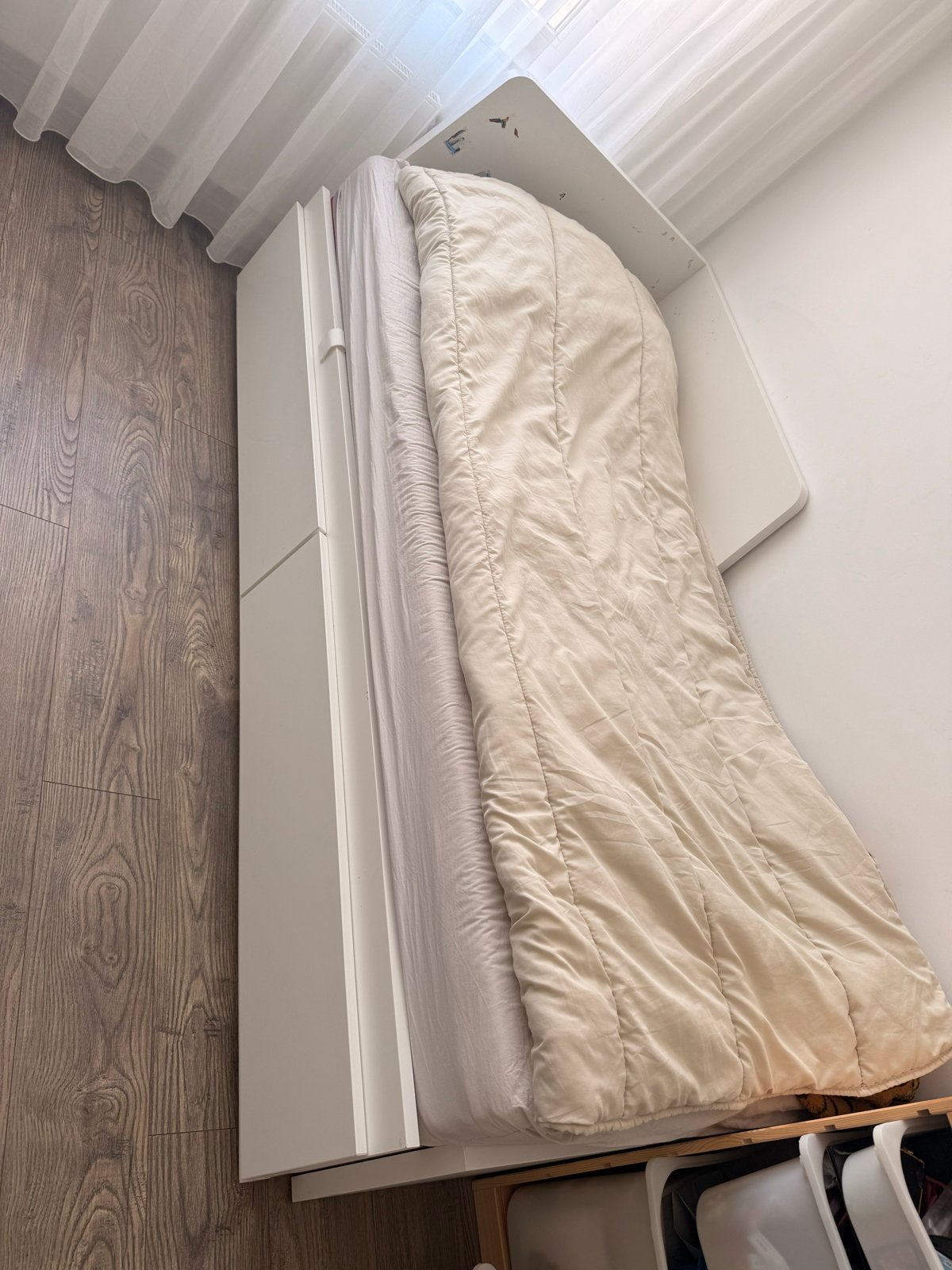 Eenpersoonsbed met lades ikea bed, Ophalen, Gebruikt, 90 cm, Eenpersoons