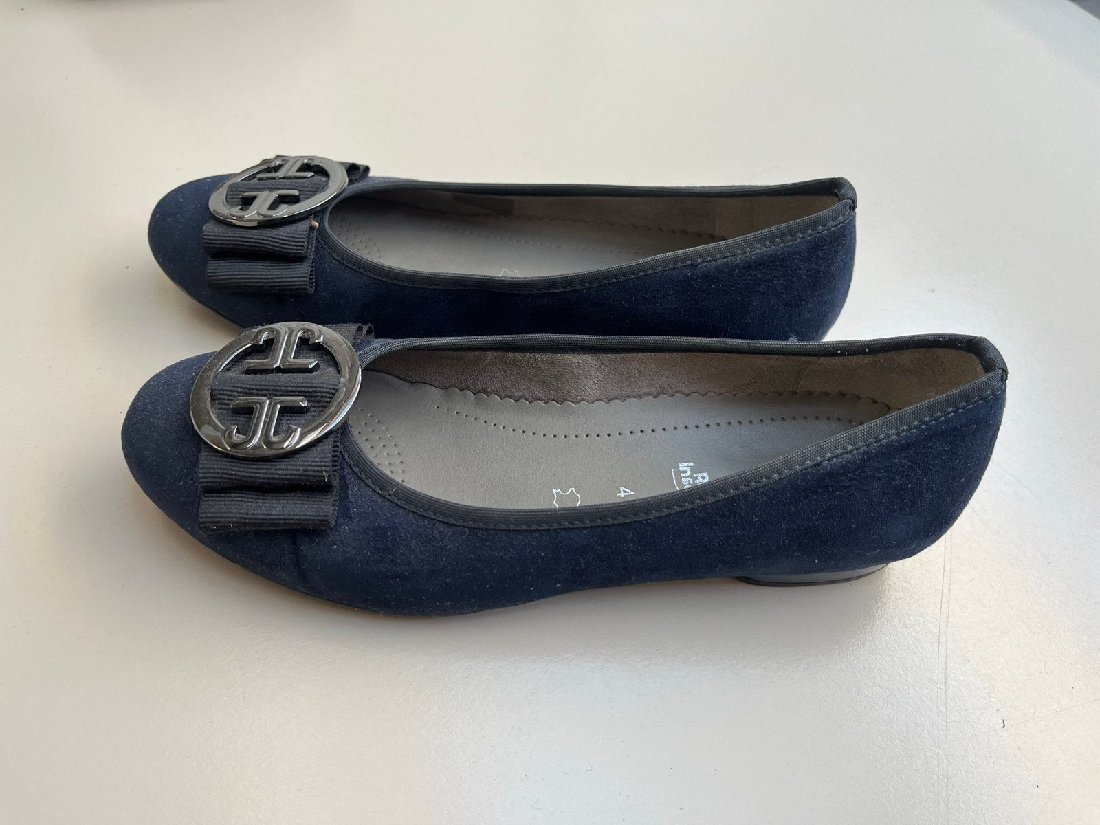 Jenny Ballerina's - Donkerblauw - Maat 37, Kleding | Dames, Ophalen of Verzenden, Zo goed als nieuw, Blauw, Ballerina's