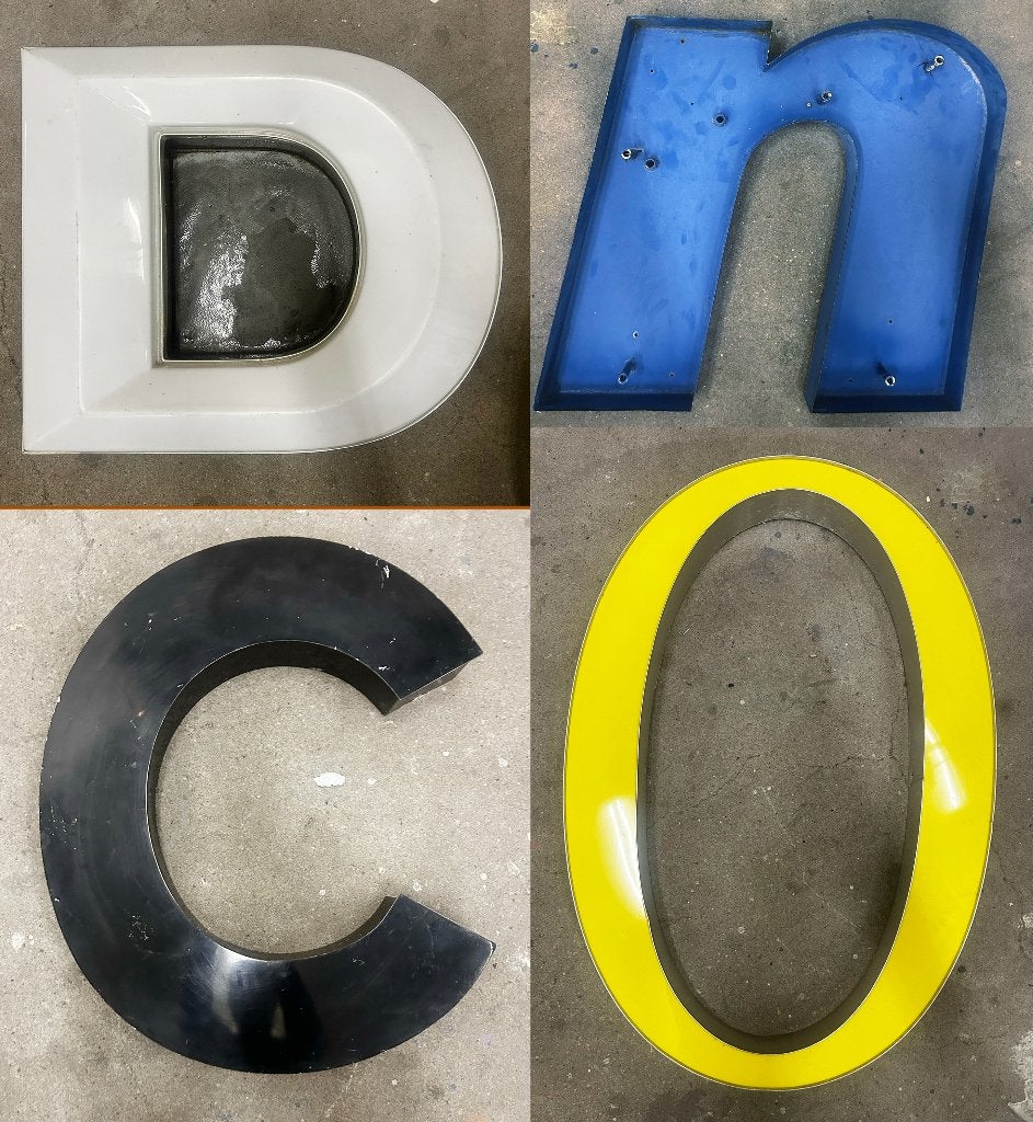 Grote reclame gevel letters, Ophalen, Gebruikt, Overige typen