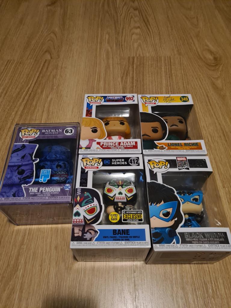 Funko Pop Penquin He-man Bane Black Widow Lionel Richie, Ophalen of Verzenden, Nieuw