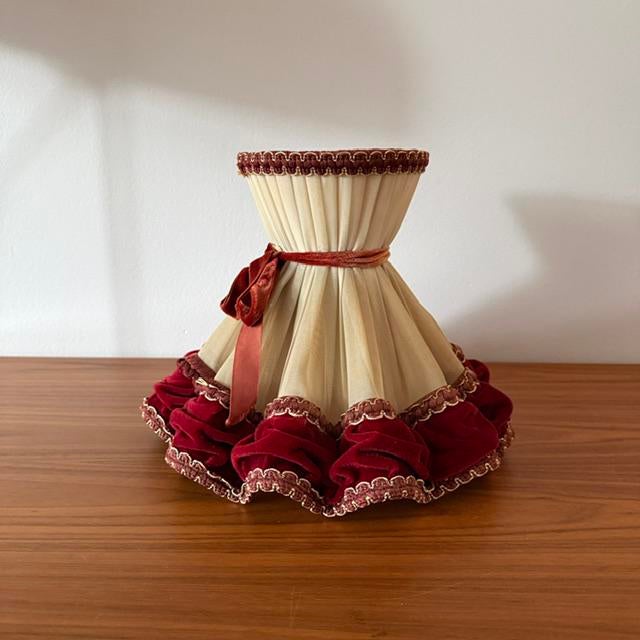 Lampenkap, barok, rococo, vintage, jaren 50/60, Ophalen of Verzenden, Gebruikt, Rond, Minder dan 25 cm