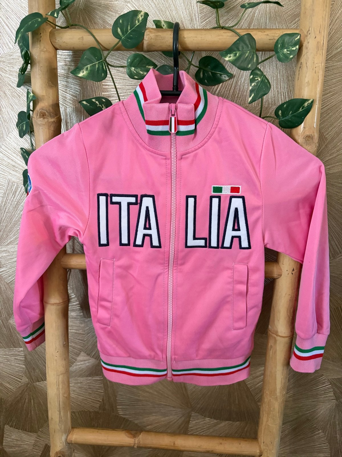 Roze Meisjes Vest Maat 116 - Italia, Ophalen of Verzenden, Gebruikt, Meisje, Trui of Vest