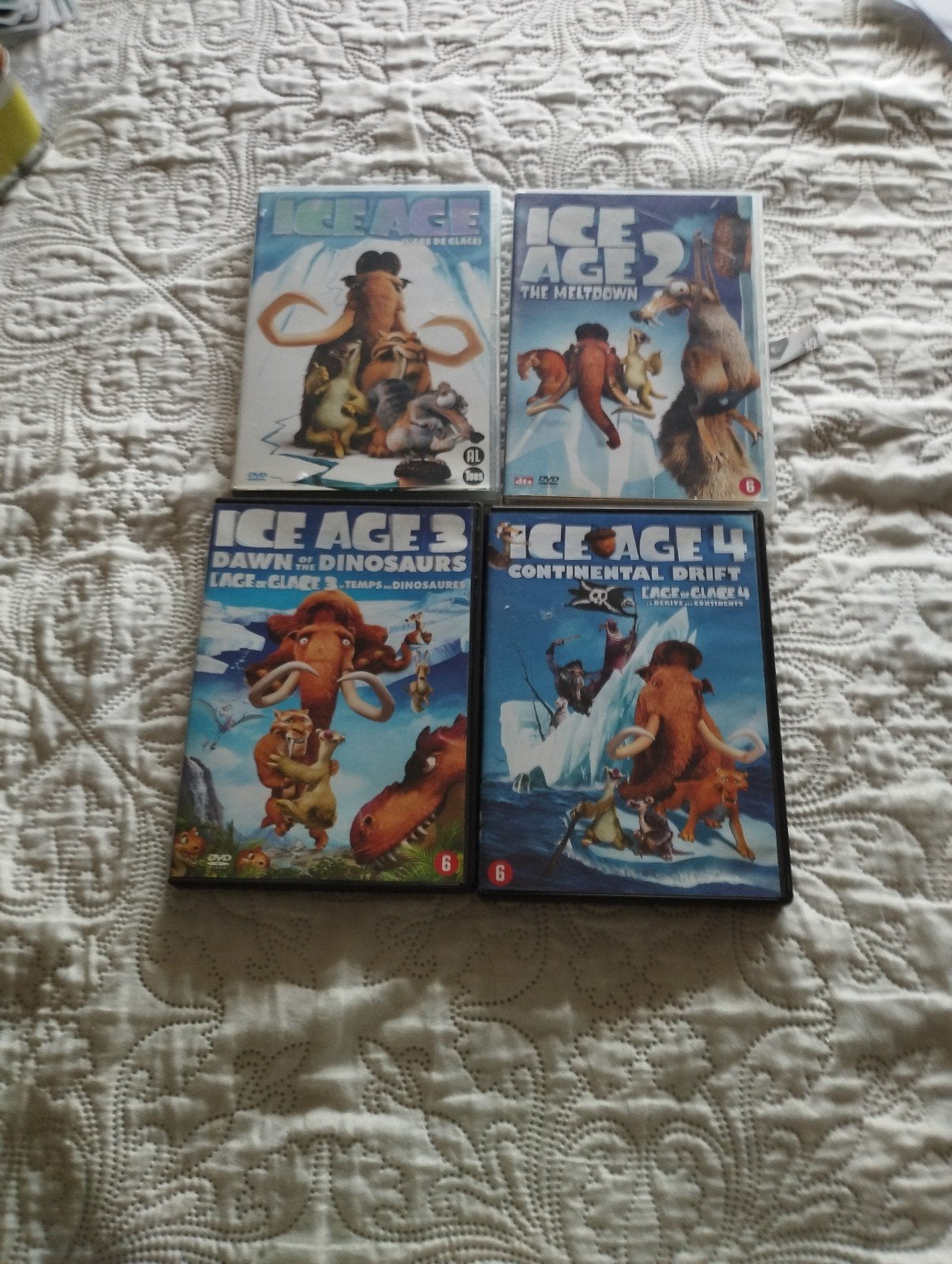 ice age 1234 dvd's, Vanaf 6 jaar, Ophalen of Verzenden, Zo goed als nieuw