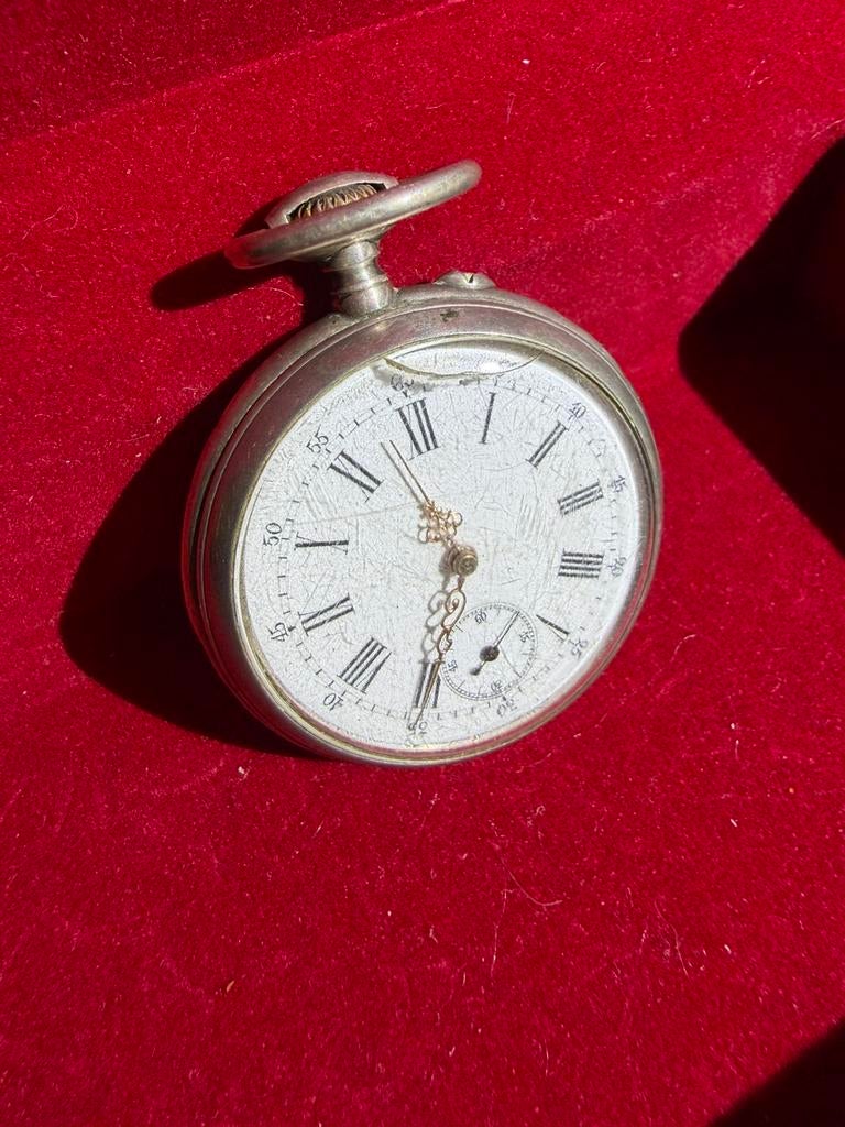 Antiek Zilveren Zakhorloge – “Gouden Medailles Paris 1889”, Sieraden, Tassen en Uiterlijk, Horloges | Antiek, Ophalen of Verzenden