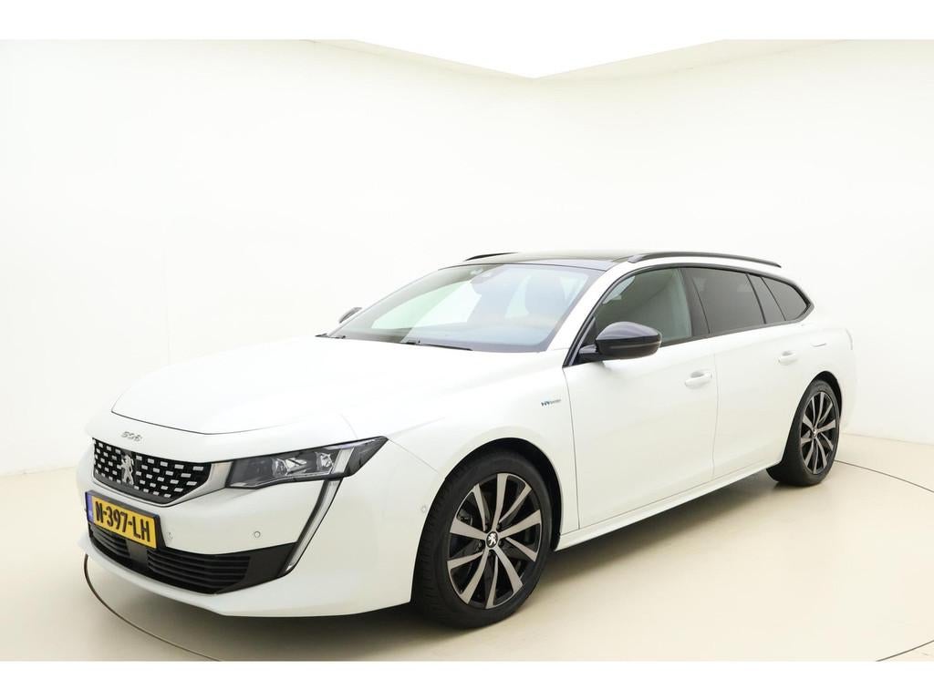 Peugeot 508 SW 1.6 HYbrid Blue Lease GT Line 225pk | Climate, Auto's, Peugeot, 745 kg, Gebruikt, 4 cilinders, Wit