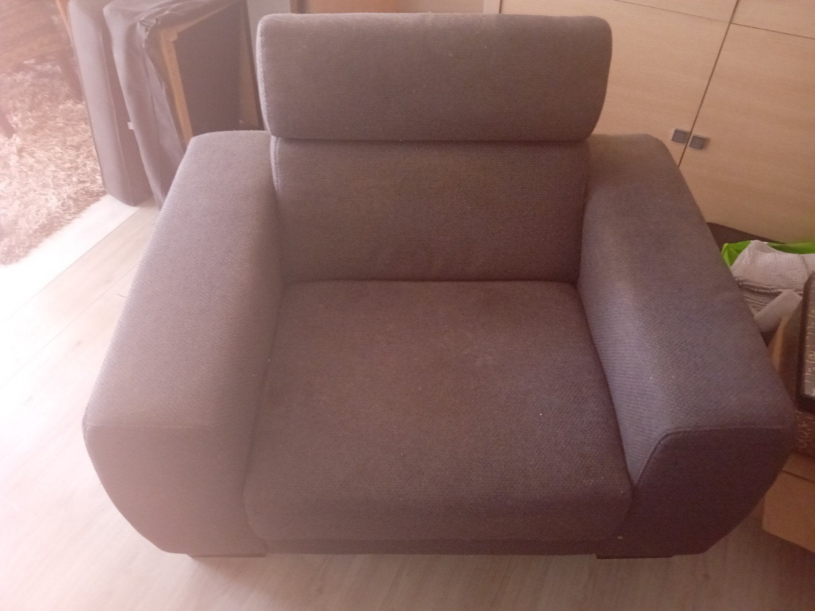 Losse fauteuil met verstelbare neksteun - 120x100 cm, Gebruikt, 75 tot 100 cm, Ophalen of Verzenden, 100 tot 125 cm