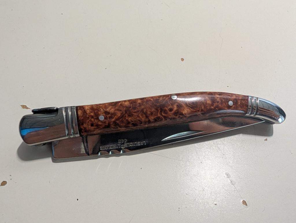 Zakmes laguiole l'eclair NIEUW, Ophalen of Verzenden, Zo goed als nieuw