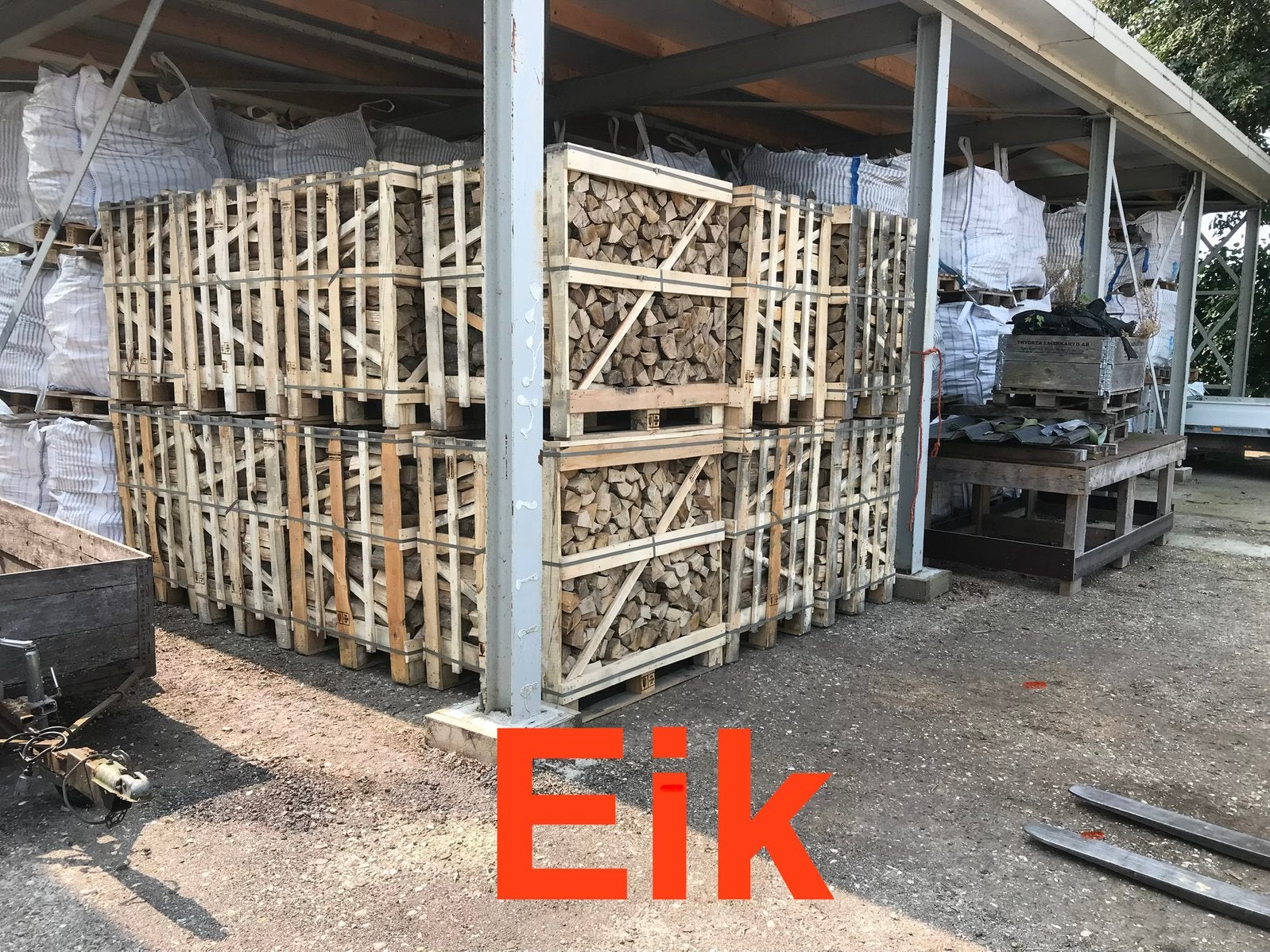 Haardhout eiken beuken essen berk. els vanaf €4,80 pet net, Minder dan 3 m³, Ophalen, Blokken