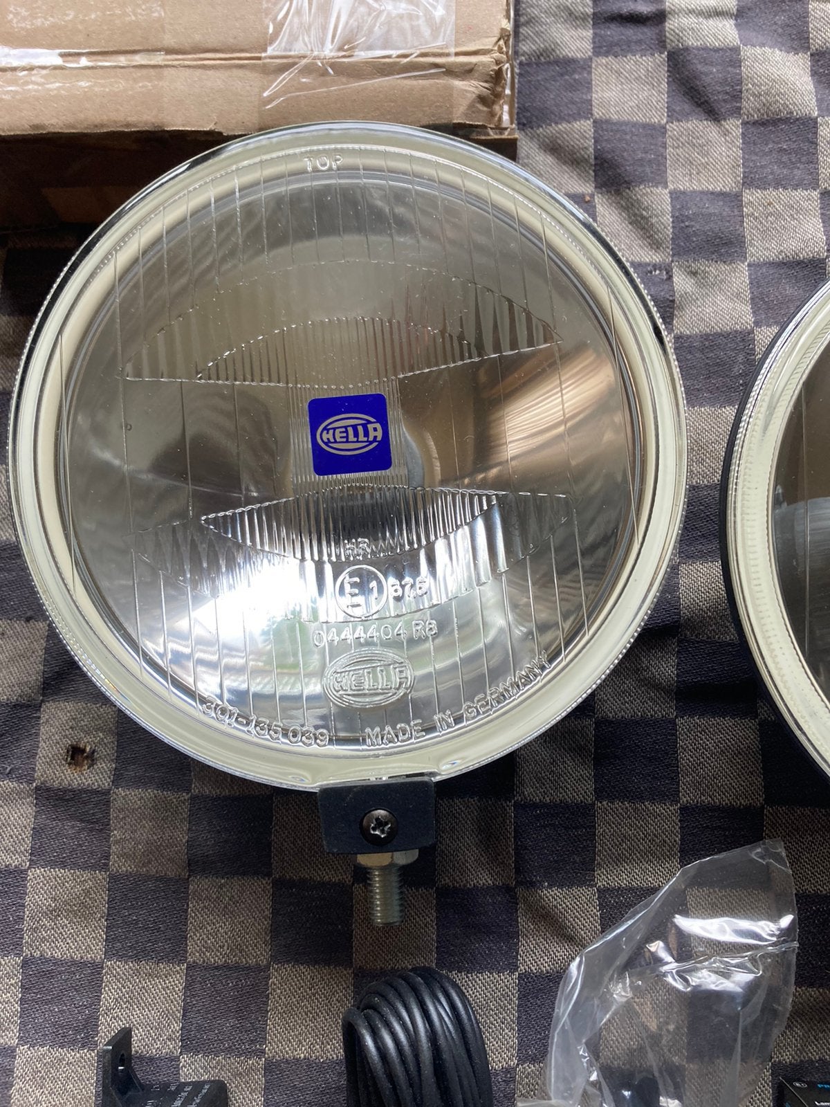 Oldtimer 1 set Hella verstralers met covers comet 500, Auto-onderdelen, Ophalen of Verzenden, Nieuw