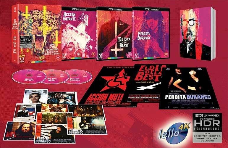 Blu-ray 4K: Love, Death & Apocalypse: 3 x Álex de la Iglesi, Ophalen of Verzenden, Nieuw in verpakking, 4K Ultra HD Blu-ray, Thrillers en Misdaad