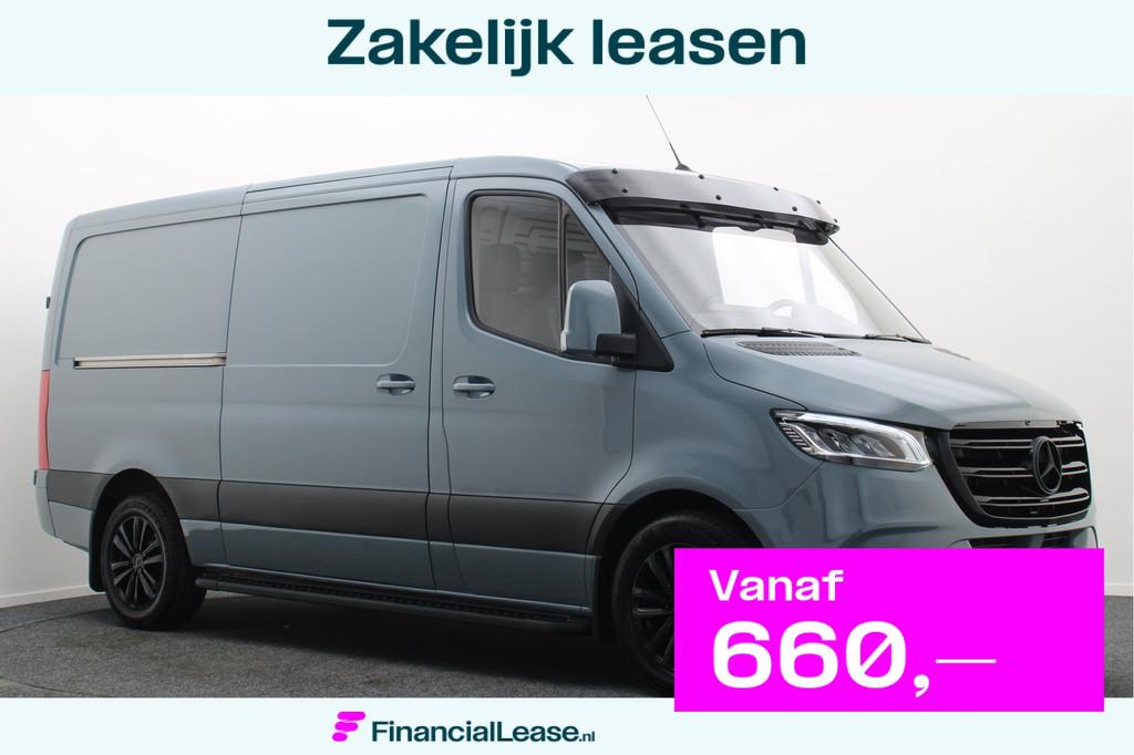 Mercedes-Benz Sprinter 317 CDI Automaat L2H1 3-Zits, Cruise,, Automaat, 12 maanden, Gebruikt, Zwart