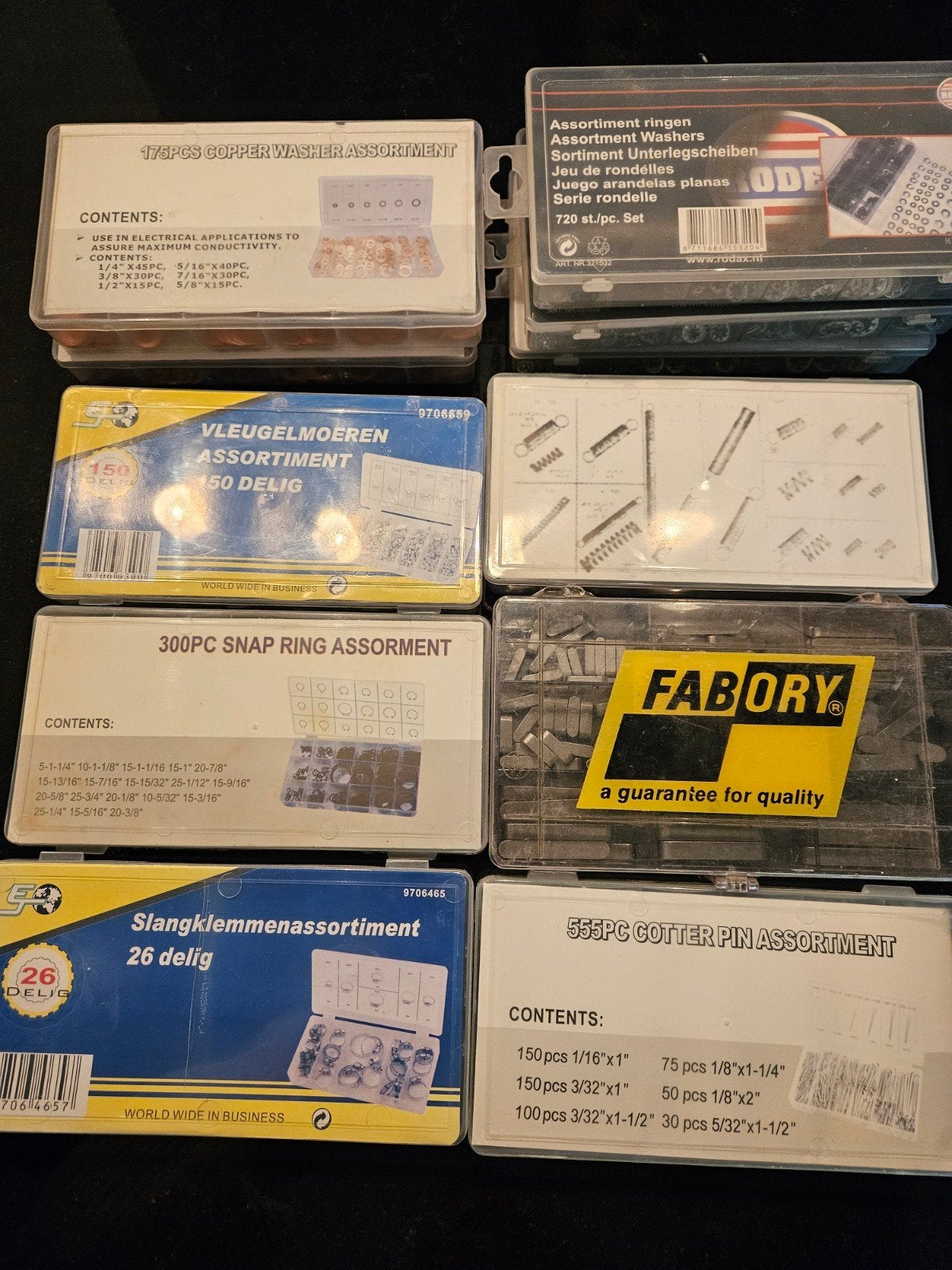 Diverse materialen
Per doos 5,00 euro, Ophalen