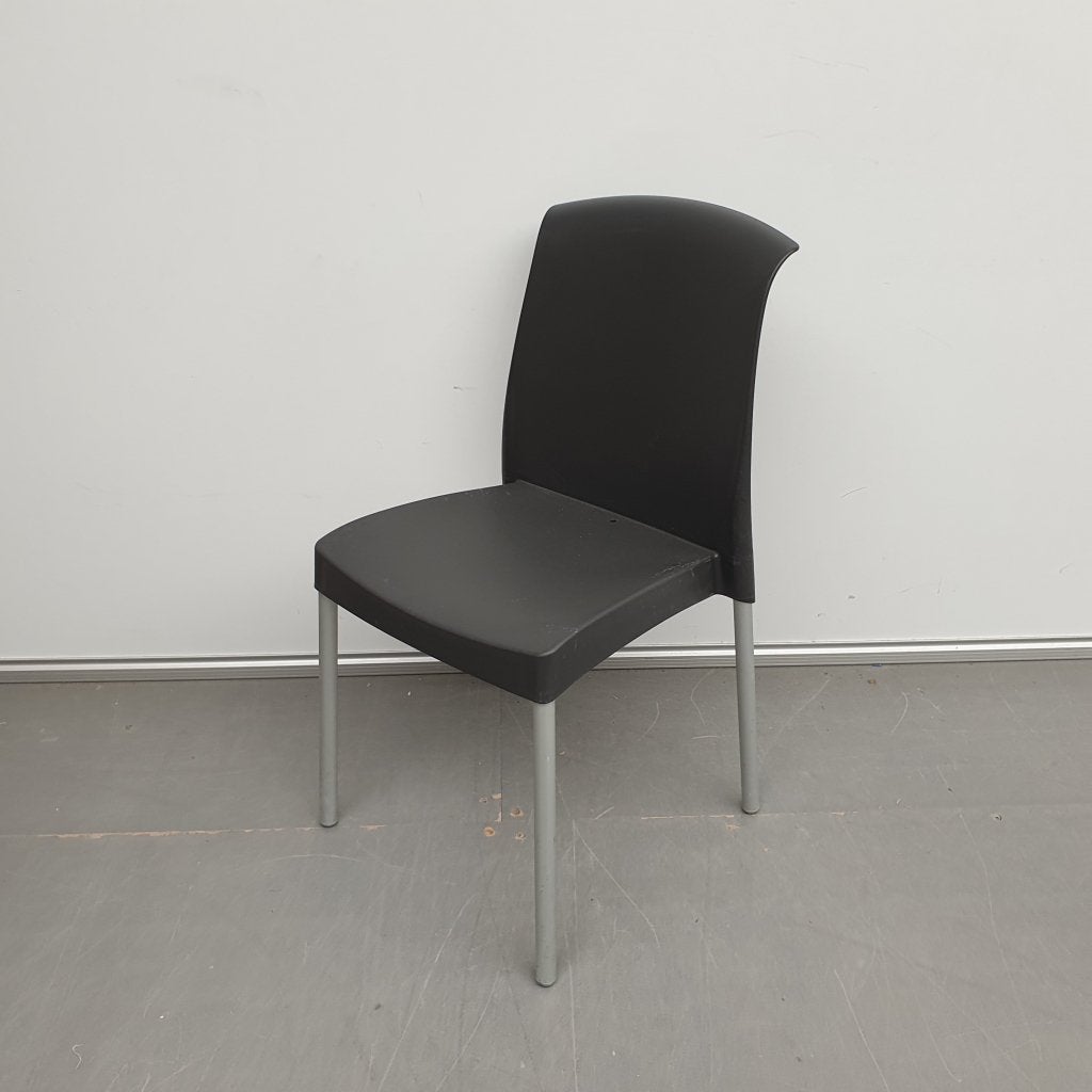 Jenny kunststof stoel - antraciet, Niet ingevuld, Gebruikt, Niet ingevuld, Niet ingevuld