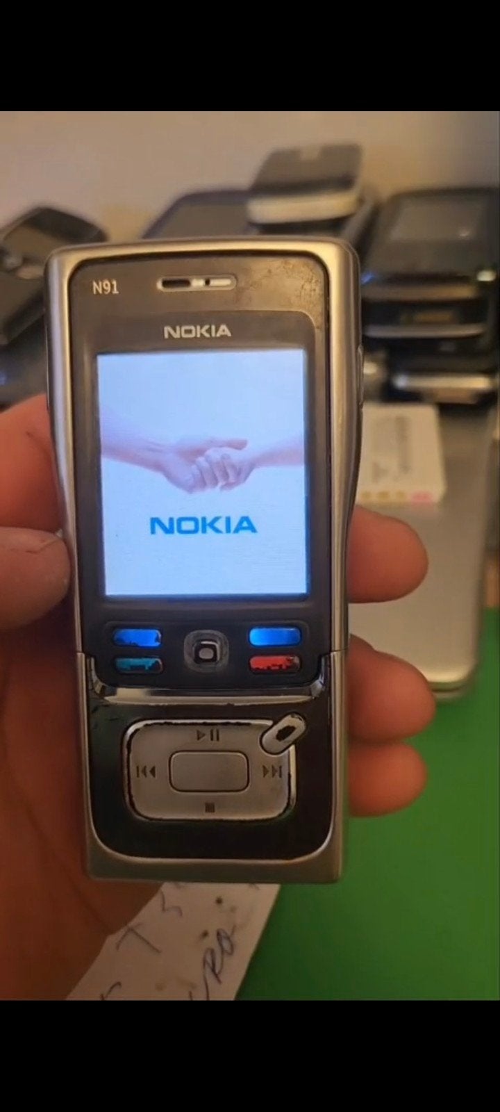 Nokia N91 - Klassieke Muziektelefoon met Harde Schijf, Telecommunicatie, Mobiele telefoons | Nokia, Gebruikt, Schuifmodel, Fysiek toetsenbord