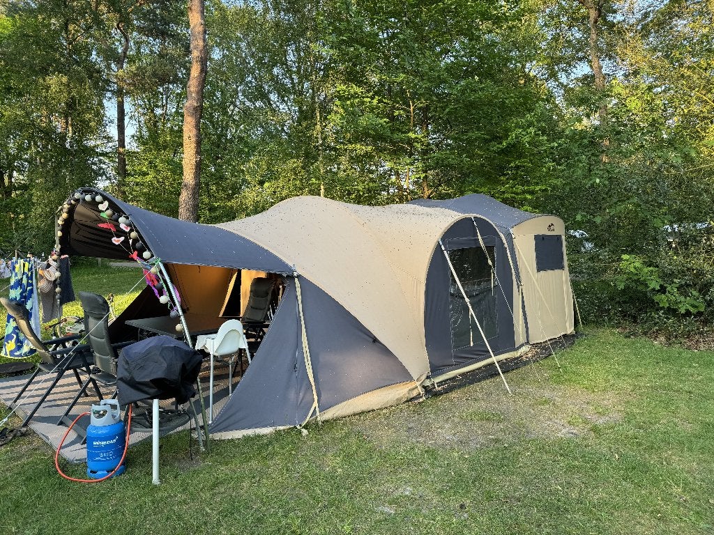 Cabanon Mercury Deluxe | Vanaf 20 juli te bekijken, Caravans en Kamperen, Vouwwagens, Ophalen, Beige, Cabanon, Aanwezig