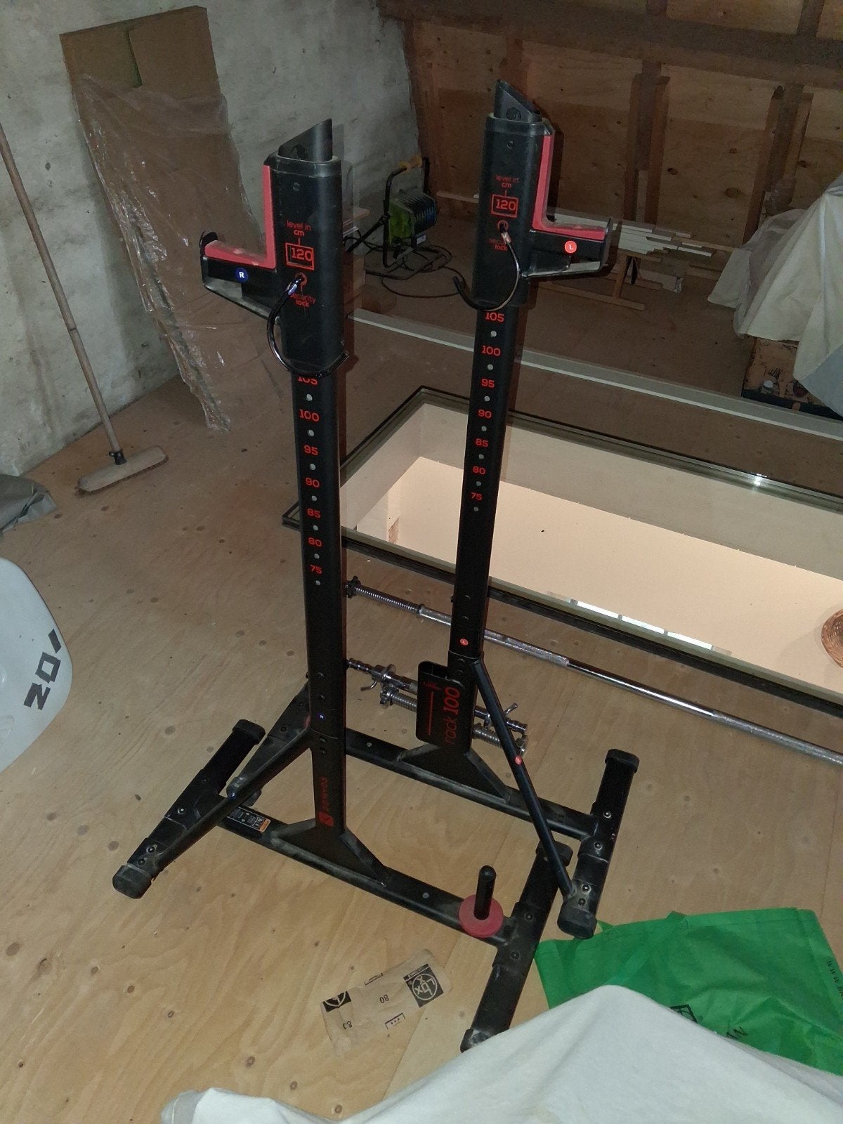 squatrek benchrek, Sport en Fitness, Ophalen, Gebruikt, Borst, Fitnessbank