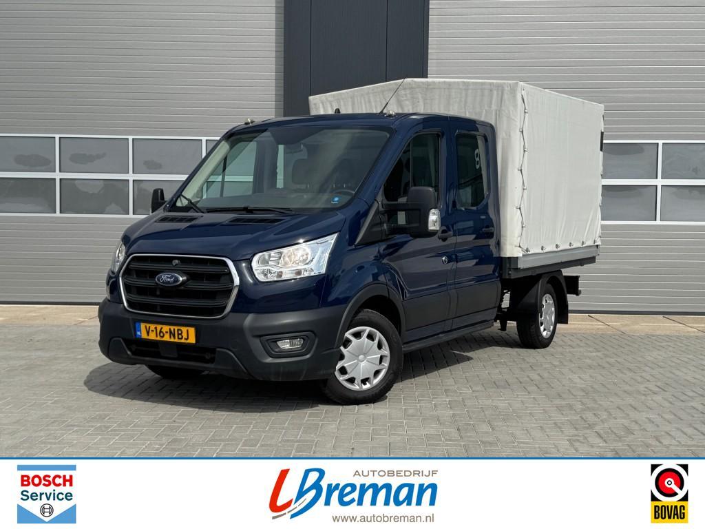 Ford TRANSIT 2.0TDCi 129pk Dubbel Cabine Pick-up met huif, Auto's, Voorwielaandrijving, 1995 cc, 4 cilinders, 7 stoelen
