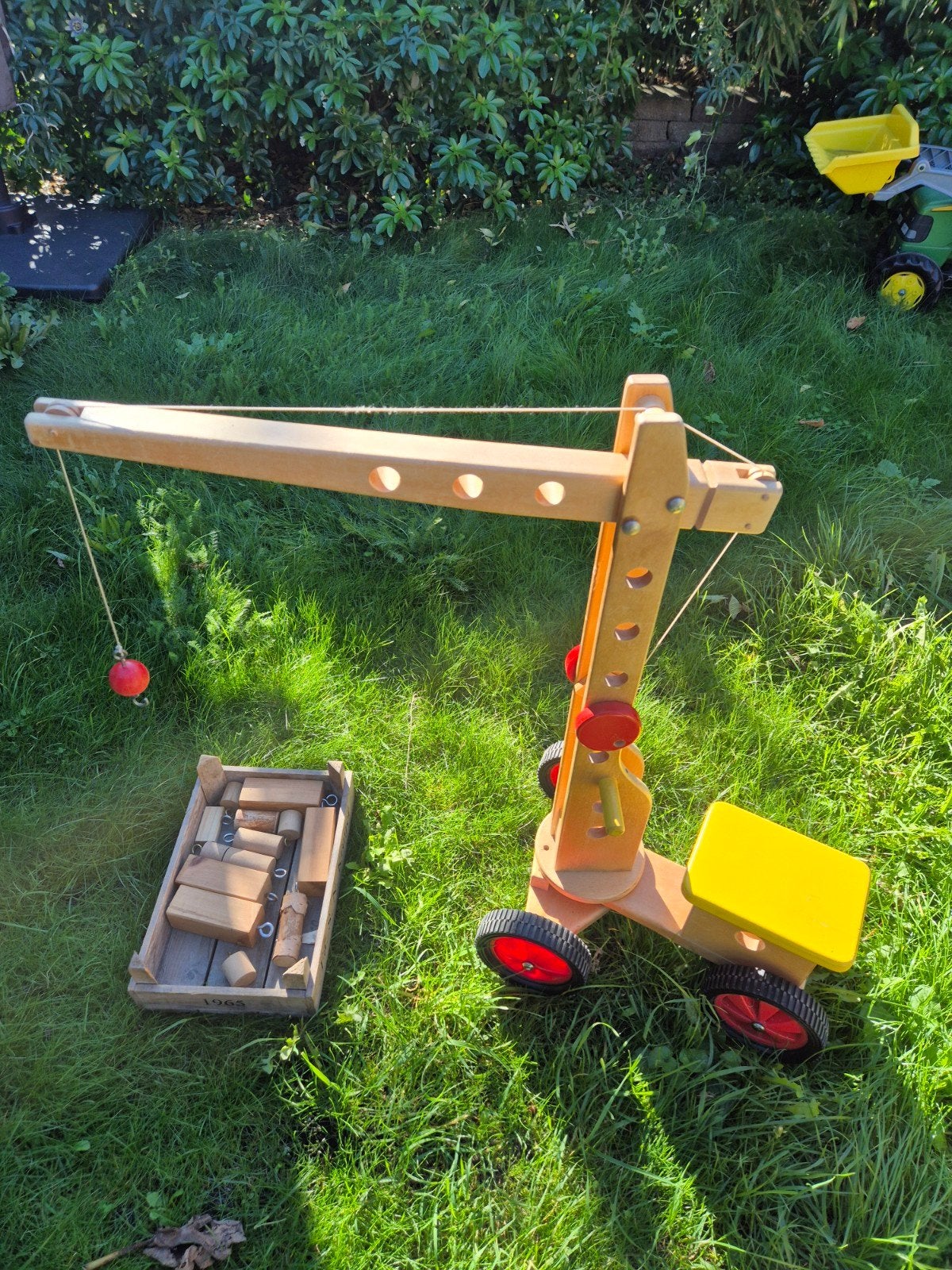 Houten speelgoedkraan met blokken, Ophalen, Gebruikt, Overige typen