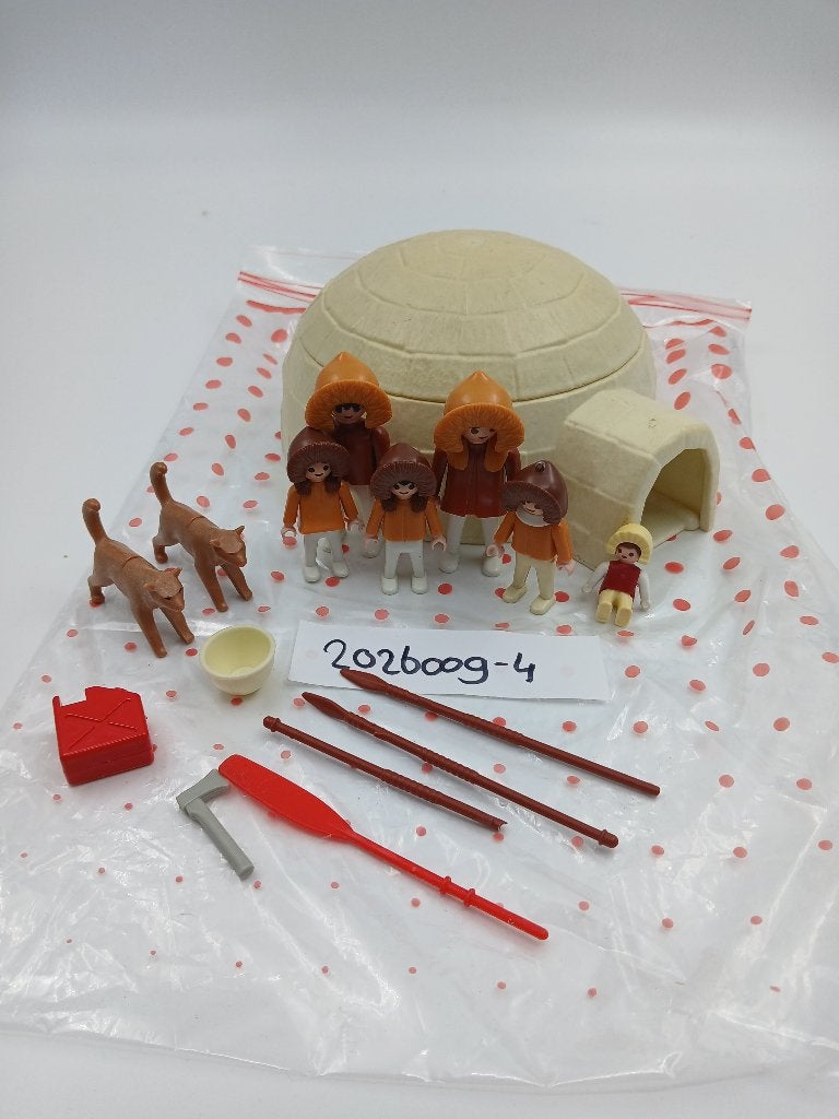 Playmobil 3465 Eskimo's en Iglo, Gebruikt, Gebouw, Complete set, Ophalen of Verzenden