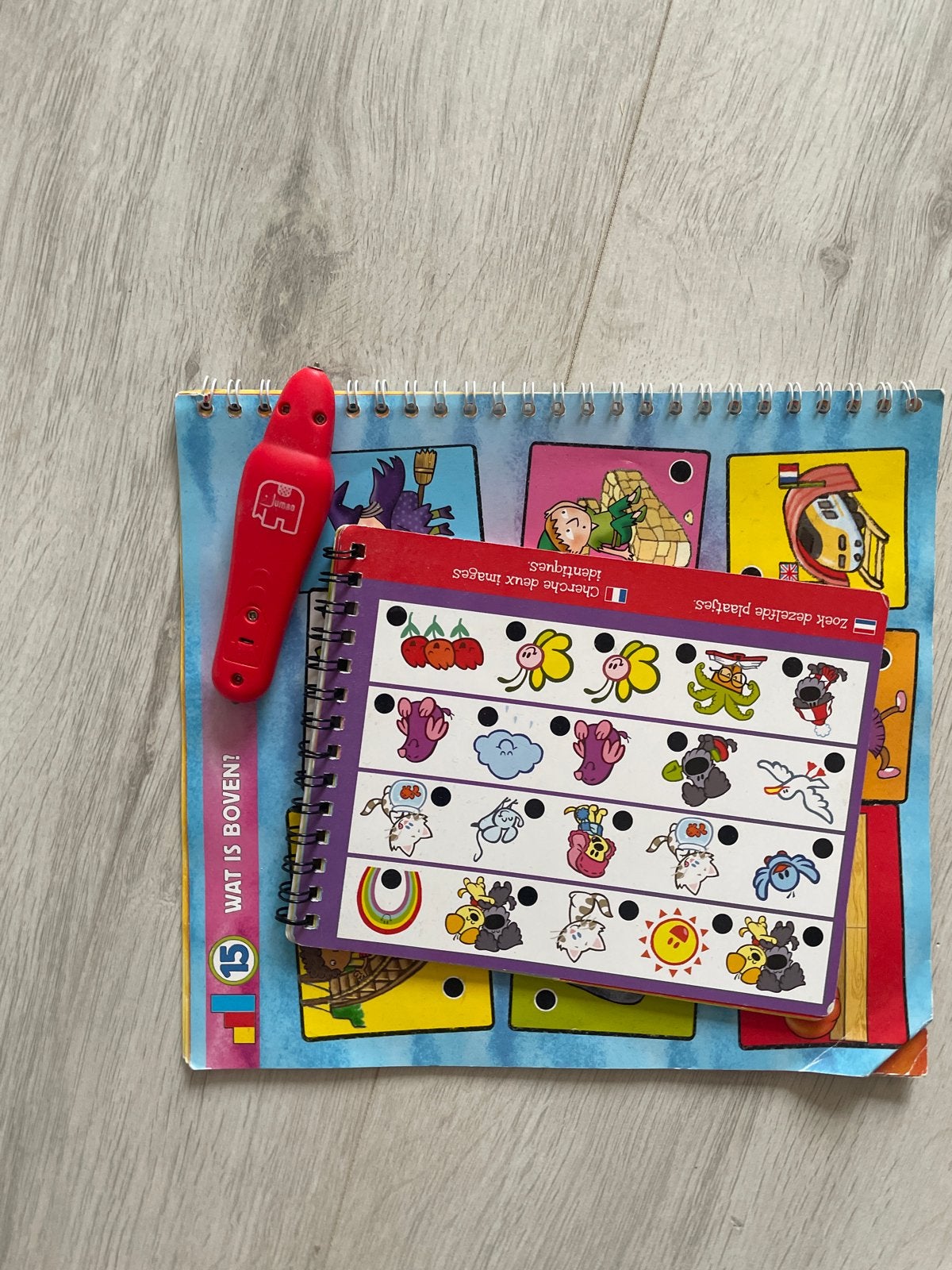 Jumbo Zoek de Zelfde Plaatjes met Elektronische Pen, Ophalen, Gebruikt, Puzzelen, Met geluid