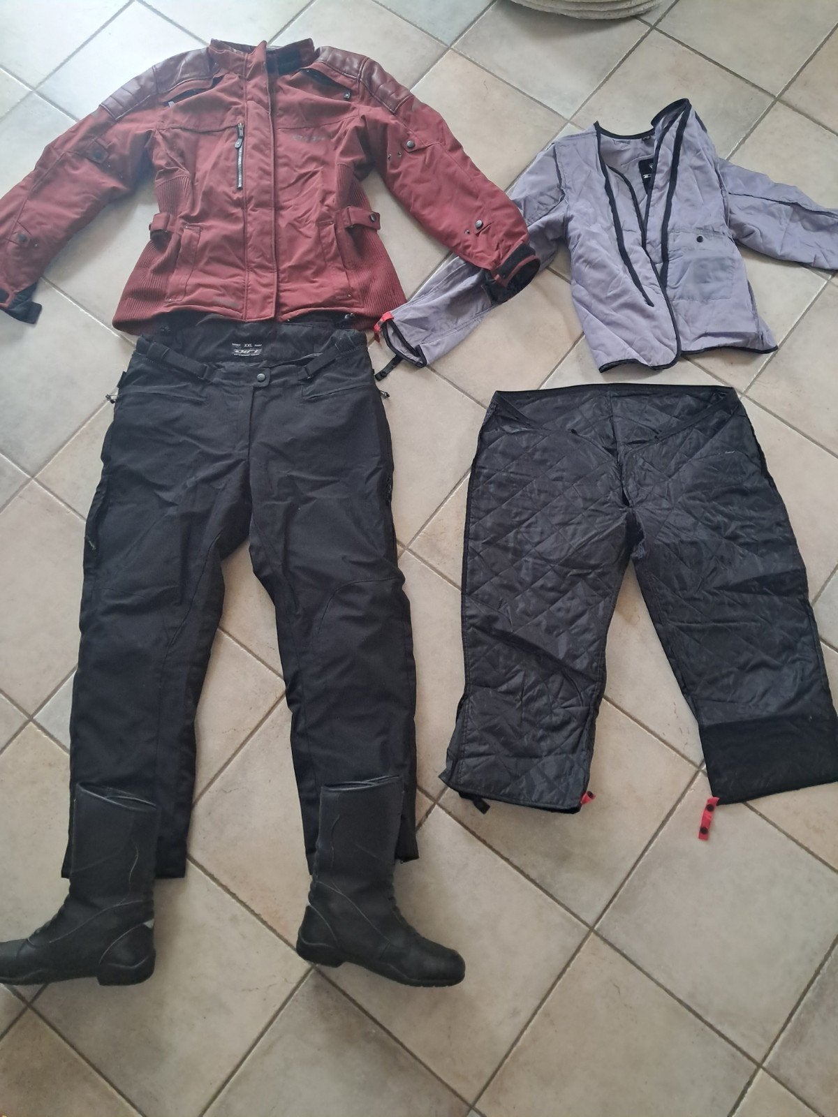 Difi Aerotex rood motorpak dames incl. laarzen en binnenkled, Motorcrosskleding, Ophalen of Verzenden, Dames, Difi Aerotex
