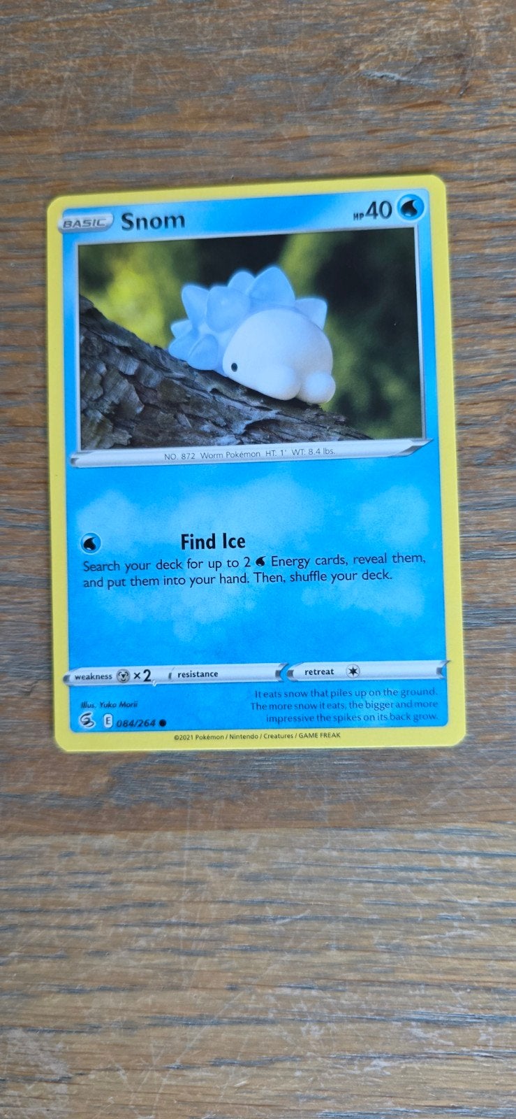 Pokémon Kaart Snom 064/264 Basic HP40, Ophalen of Verzenden, Zo goed als nieuw, Losse kaart