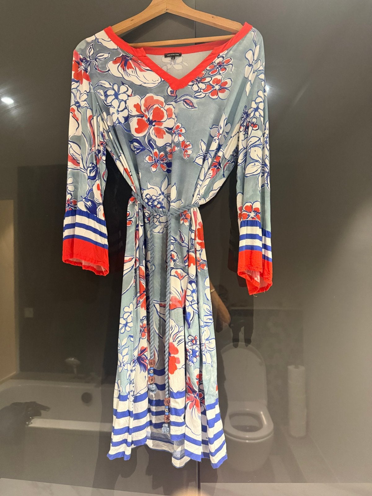 Jurk Caroline Biss maat 38, Maat 38/40 (M), Blauw, Ophalen of Verzenden, Zo goed als nieuw