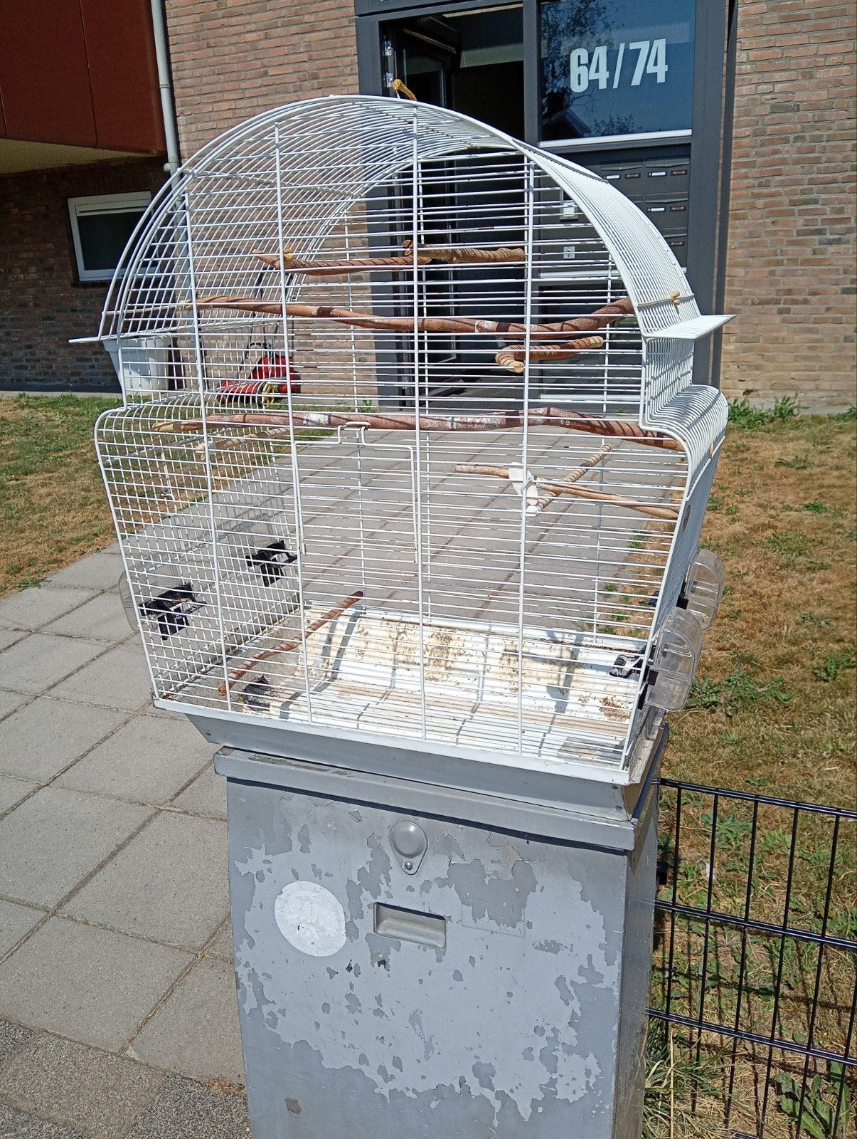 vogelkooi 70x65x35 cm, Dieren en Toebehoren, Vogels | Hokken en Kooien, Ophalen, Gebruikt, Metaal, Vogelkooi