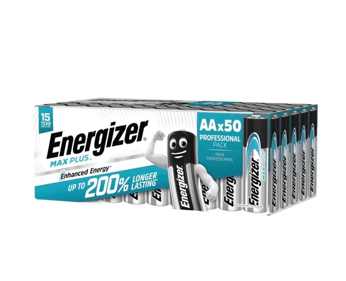Energizer MAX PLUS AA Batterijen - Professionele Verpakking, Ophalen of Verzenden, Nieuw