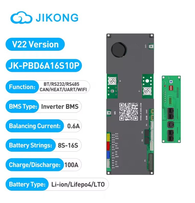 JK BMS JK-PBD6A16S10P V22, Verzenden, Nieuw, JIKONG