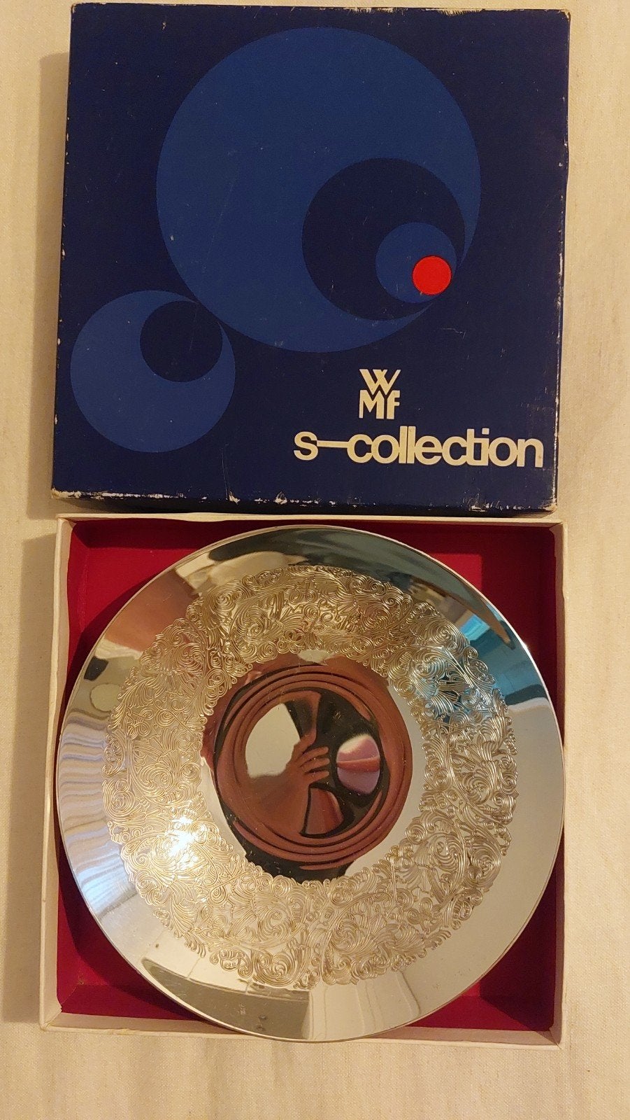 WMF S-Collection Schaal - Zilverkleurig met Patroon, Ophalen of Verzenden