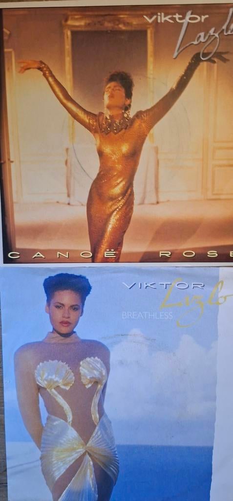 Viktor Lazlo - Canoë Rose en Breathless singles, Ophalen of Verzenden, Gebruikt