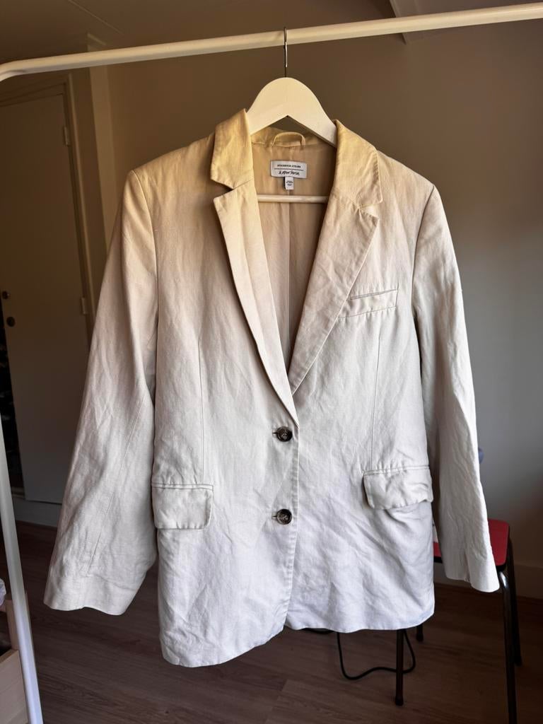 Linnen colbert jasje blouse & other stories 34 xs, Ophalen of Verzenden, Zo goed als nieuw, Maat 34 (XS) of kleiner