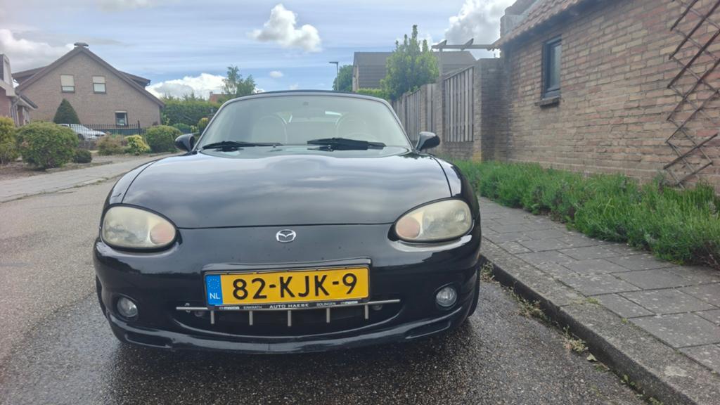 Unieke Mazda MX 5 1.8 PRIJS Verlaagd, Auto's, Mazda, Particulier, MX-5, Benzine, Cabriolet, Handgeschakeld, Geïmporteerd, Zwart