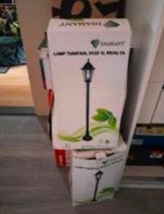 Nieuwe Diamant Tuinpaal Lamp H123 1L Rivalta, Tuin en Terras, Buitenverlichting, Ophalen of Verzenden, Nieuw, Staande lamp